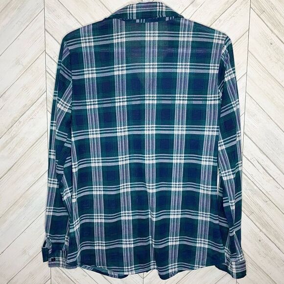 Ardene green plaid button down shirt - Picture 2 of 6